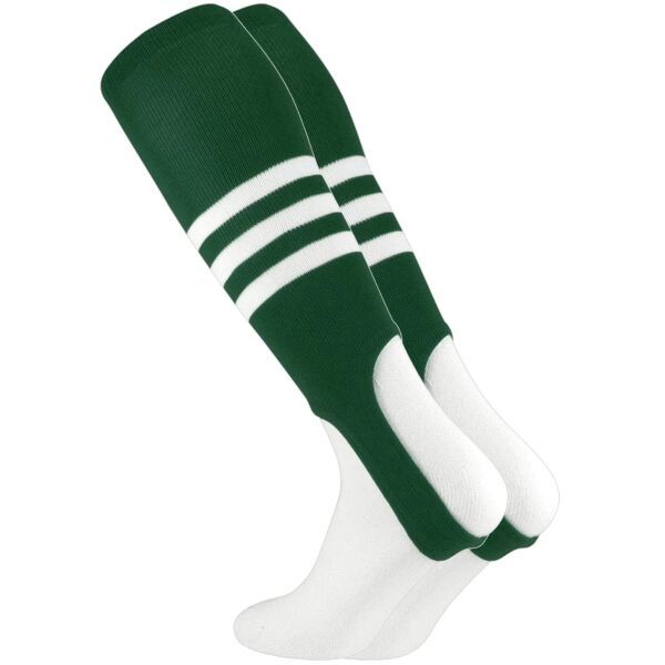 Striped Baseball Stirrups 7 Inch Pattern B Dark Green Thumbnail