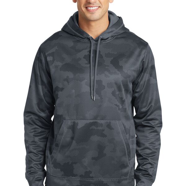 Sport-Tek® Sport-Wick® CamoHex Fleece Hooded Pullover Thumbnail